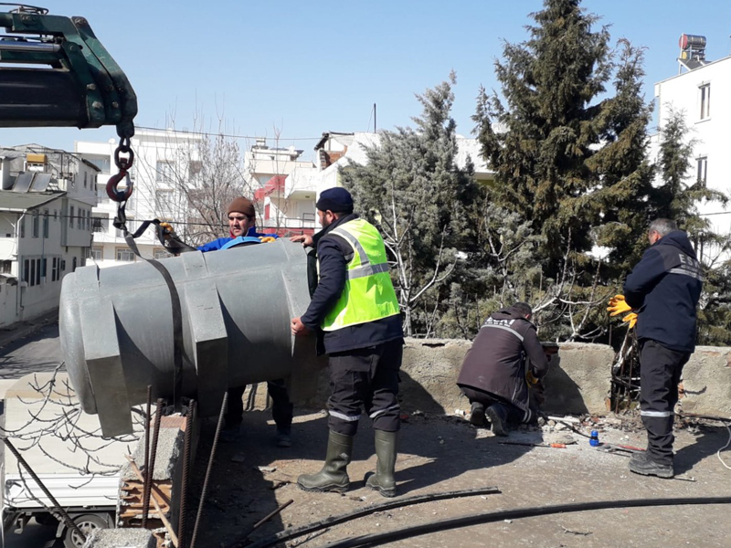 ESKİ, 70 PERSONEL, 21 İŞ MAKİNASI İLE DEPREM BÖLGESİNDE